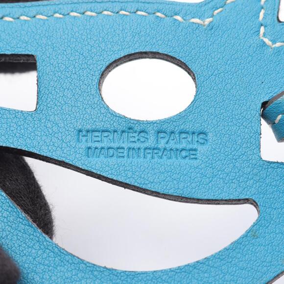 Hermes Herms Paddock Cheval Horse Blue Zanzibar